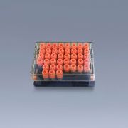 Криопробирки со штрих-кодами 1 мл, внешняя резьба, в штативе, стерильные, FDCELL