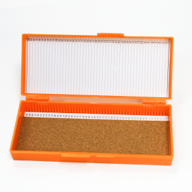 Штатив для хранения 50 стёкол, оранжевый, Citotest