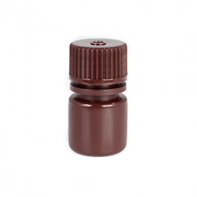 Банка узкогорлая, с крышкой, коричневая, 8 мл, SPL