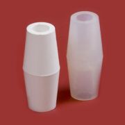 Пробка силиконовая двухконусная №14/16, с каналом