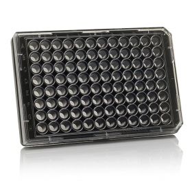 Планшет культуральный 96-луночный, чёрный/прозрачный