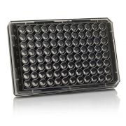 Планшет культуральный 96-луночный, чёрный/прозрачный