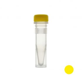 Пробирки винтовые, 1,5 мл, с юбкой, c жёлтой крышкой, стерильные, СовТех