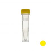 Пробирки винтовые, 1,5 мл, с юбкой, c жёлтой крышкой, стерильные, СовТех