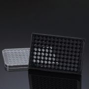 Планшет культуральный, 96-луночный, чёрный, прозрачное дно FLux, стерильный, SPL