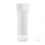 Пробирки винтовые, 5 мл, с юбкой, c белой крышкой, стерильные, СовТех