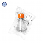 Колба Эрленмейера, 250 мл, с отбойником, c винтовой крышкой, стерильная, FDCELL