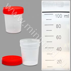 Контейнер для биопроб, 125 мл, Литопласт, Минимед