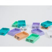 Заливочные кассеты без крышки, с прямоугольники отверстиями, желтые, Citotest