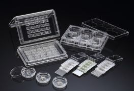 Чашки Петри конфокальные с двухкамерным блоком, Ø35 мм, обработанная поверхность, дно из FLux, стерильные, ИУ, SPL