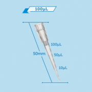 Наконечники 100 мкл с фильтром, низкая адгезия