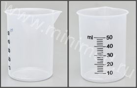 Мерные стаканы, 50 мл, Ø 42 мм, с носиком, Перинт