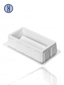 Ванночка для реактивов, 100 мл, нестерильная, белая, Abdos