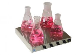 Магнитная мешалка четырехместная MS-01, 4х2 л, 1-2200 об/мин, ELMI