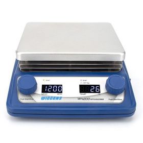 Магнитная мешалка WH200, с нагревом до 250°C, 100-1500 об/мин, 2 л, Wiggens