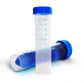 Пробирки центрифужные, 50 мл, с "юбкой", с синими крышками, стерильные, Abdos