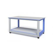 Стол передвижной усиленный с полкой 1500х800х750 мм, Россия