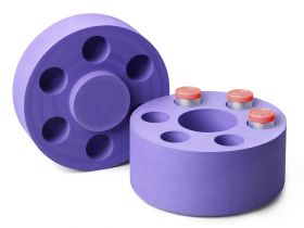 Криоконтейнер охлаждающий для пробирок 10 мл, 6 мест, фиолетовый, CoolCell SV10, Corning