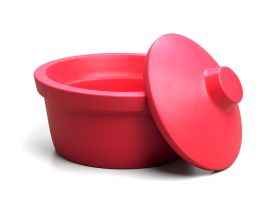 Ведро для льда с крышкой, 2,5 л, красное, Corning