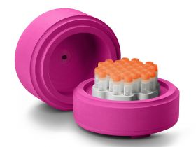 Криоконтейнер охлаждающий для пробирок 1–2 мл, 30 мест, розовый, CoolCell FTS30, Corning