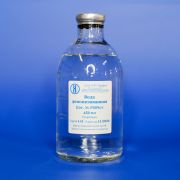 Вода деионизованная, стерильная, 450 мл, стеклянная тара