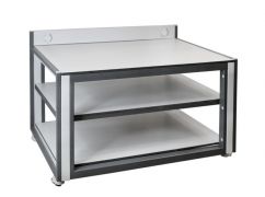 Стол передвижной усиленный, электрифицированный с 2 полками, 1200х800х750 мм, Россия